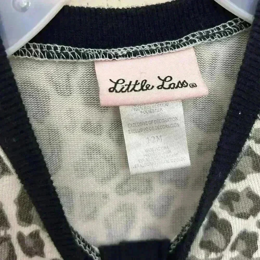 Little Lass Dress Girls Animal Print Ruffle Buttons Pull On Size 12M - Picture 5 of 5